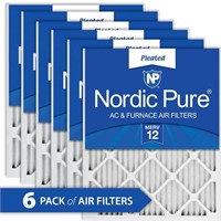 $44  Allergen MERV 12 Air Filters 16x24x1 (6-Pack)
