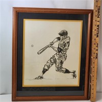 Guthrie Baseball Framed Etching