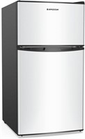 $180  BANGSON Mini Fridge  3.2 Cu.Ft  Silver