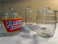 Vintage Planters Peanuts Jars / Canisters
