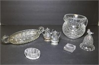 Glassware Lot Includes Crystal