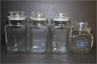 Vintage Anchor Hocking Glass Jars