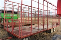 22’ bale thrower wagon wood floor