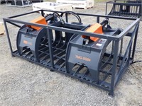 84" Skid Steer Skeleton Grapple Bucket