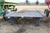 JD 18’ flat rack hay wagon