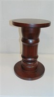 Walnut Spool Pedestal Base - 18” Tall