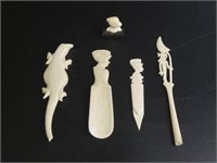 Selection of Carved Bone Decor & More