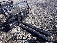 48" Skid Steer Hydraulic Fork Attachment