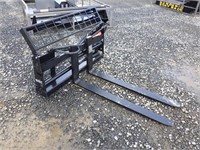 48" Skid Steer Hydraulic Fork Attachment