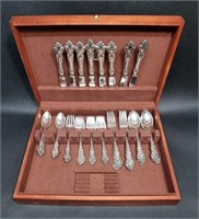 REED & BARTON STERLING SILVER CUTLERY SET FOR 8