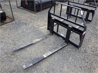 48" Skid Steer HD Pallet Fork Attachment