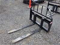 48" Skid Steer HD Pallet Fork Attachment