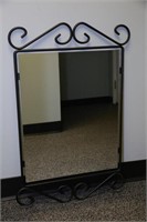 Black Metal Decorative Mirror