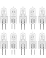 10 PACK GU6.35 12 VOLT CLEAR DIMMABLE T4