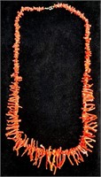 RED CORAL BRANCH NECKLACE