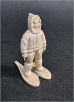 GRENFELL CARVED IVORY INUIT FIGURINE