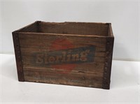 Wooden Sterling Beer Advertising Crate