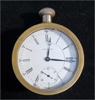 WALTHAM P.S. BARTLETT POCKET WATCH SKELETON CASE