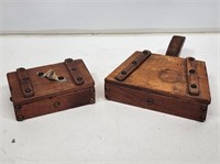 2 Wooden Trinket Boxes from Robert Mayes Paoli