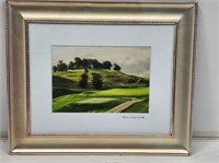Framed Photo of Pete Dye Golf Course