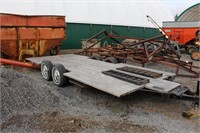 7’6”x20 steel tandem trailer AS IS