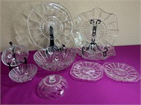 Anchor Hocking Bubble & Swirl Clear Glass