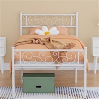 Elephance Twin Size Bed Frame with Headboard and
