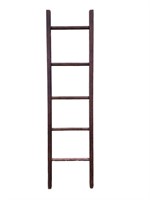 Primitive Wooden 5 Rung Ladder