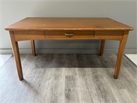 Solid Wood Oak Grained Desk w/ Drawer