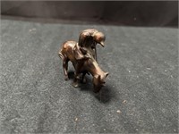 “End of the Trail” Brass Mini Sculpture