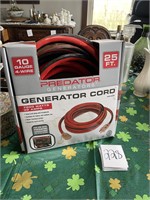 new 25' predator generator cord