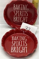 Baking Spirits Bright Decorative Pie Dish 10"