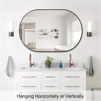 DongRong Oval Bathroom Mirror 48 x 30 Inch, Make