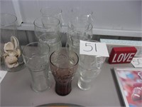 12 COKE GLASSES