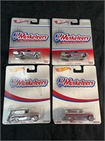 (4) Hot Wheels 3 Musketeers Collector’s Cars