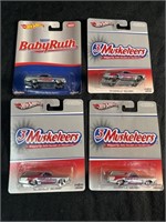 (4) Collector’s Candy Bar Hot Wheels