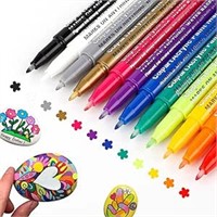 colpart 24 Colors Acrylic Paint Markers - 0.7mm
