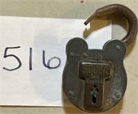 Vintage Squire Padlock No Key