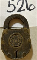 Vintage Y&T PadLock — No Key