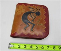 Leather Kokopelli CD Holder