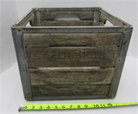 Vintage Wood & Metal Carnation Crate - Oakland CA