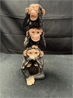 Three Stacked Monkeys