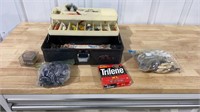 Old Pal tackle box and contents