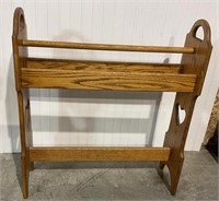 Oak Quilt Rack