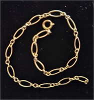 14 KT Solid Gold Chain Bracelet
