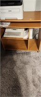 Small desk with elec typewriter