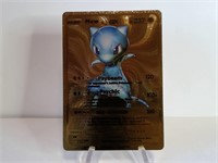 Pokemon Card Rare Gold Mew Gx