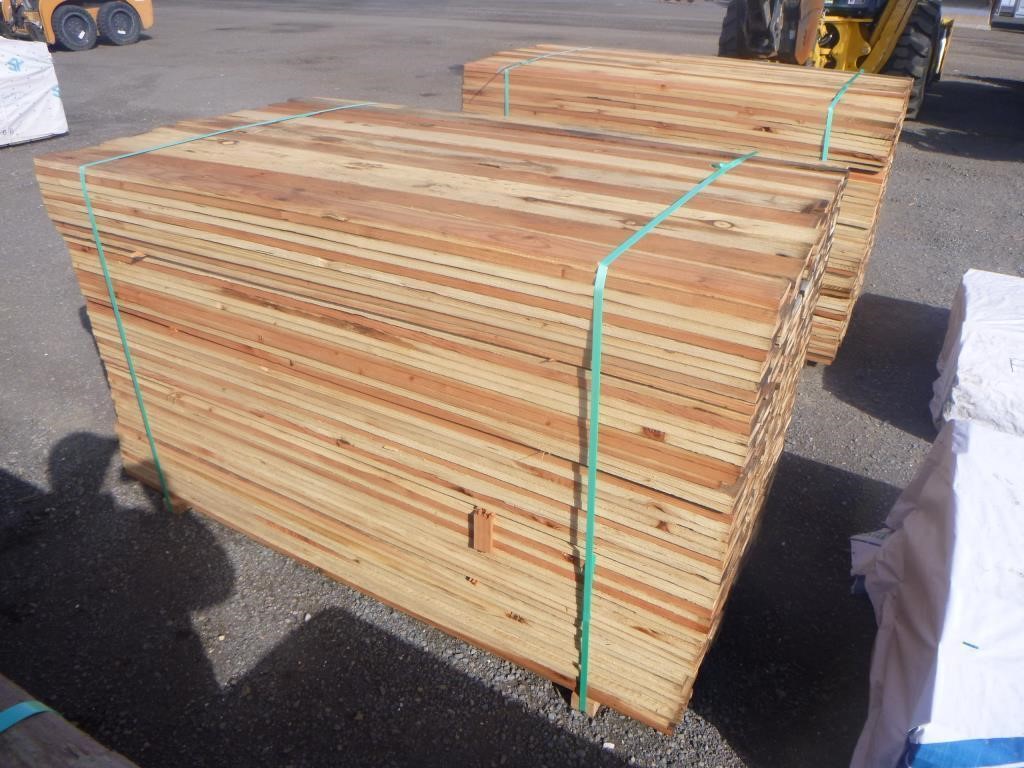 1x4x6' Redwood D/E Fence Boards