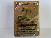 Rare Pokemon Gold Foil Virizion V