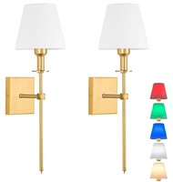 Gold Wall Sconce Set  Battery Operated
